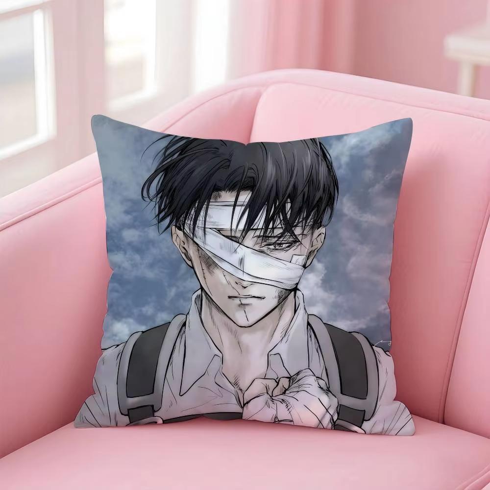 

Double Sided Levi Pillow Cover Attack On Titan Anime Theme Party Decoration with AntiDustmite Design for Fan Events 45cmx45cm