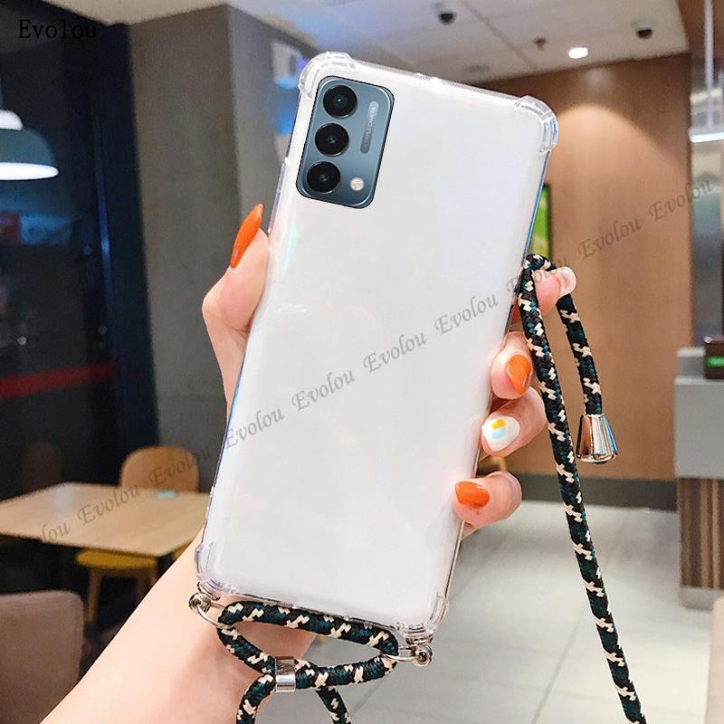 Crossbody Necklace Srap Cord Lanyard Case For POCO X8 Pro Max Shockproof Airbags Clear Soft TPU Cover For Xiaomi POCO X8 Pro X 8