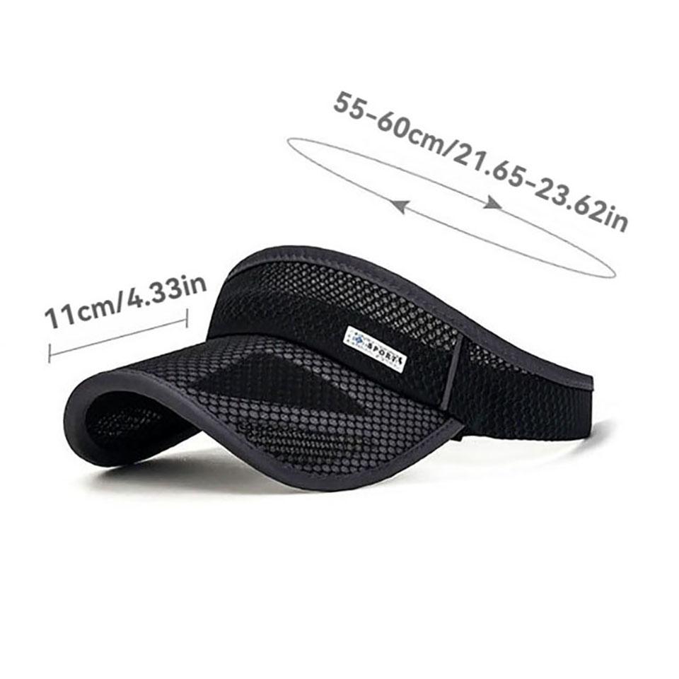 1Pcs Sunscreen Hollow Top Hat Extended Brim Sunscreen Mesh Hat Outdoor Sports Hollow Brim Sunscreen Hat Circle Men Women