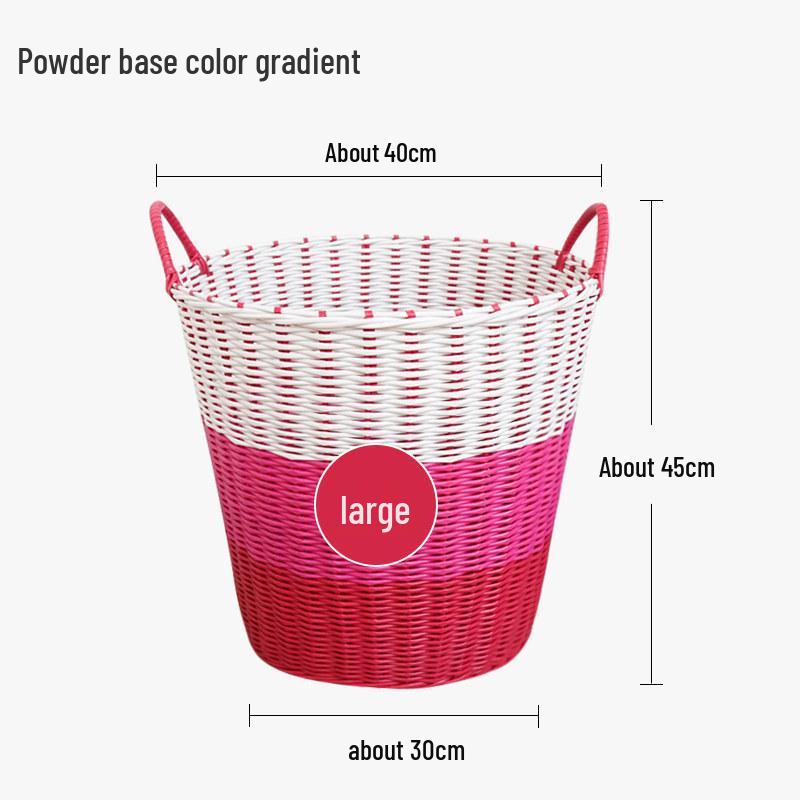 Extra Large Thick-Walled Woven Laundry and Toy Storage Basket