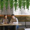 Artificial Hanging Green Radish Fake Rattan For Home Garden Wall Wedding Party Decoration