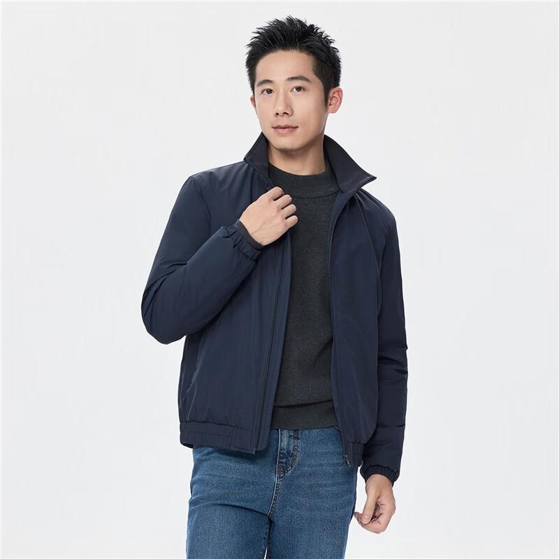 Giordano Men's Padded Windproof Stand Collar Jacket