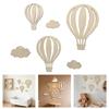 Bohemians Nursery Decorations Wooden Hot Air Balloon and Cloud Wall Art Decors Nursery Wall Decors Farmhouse Home Decors