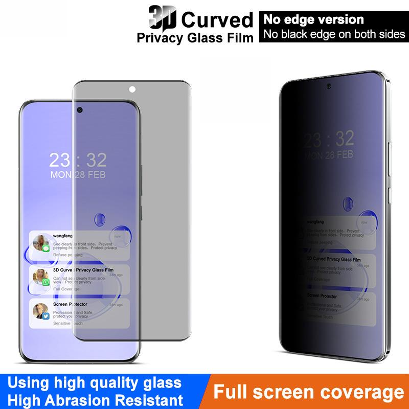 IMAK For Honor Magic6 5G Privacy Screen Protector 3D Curved Anti-Spy Film (No Edge Version)