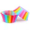 Greaseproof Colorful Cupcake Liners Paper Nonstick Cake Molds Birthday Wedding Party