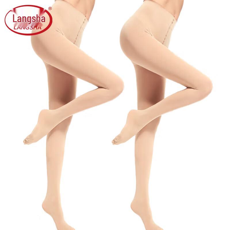 LANGSHA Velvet Bare-Leg Effect Plus Size Pantyhose