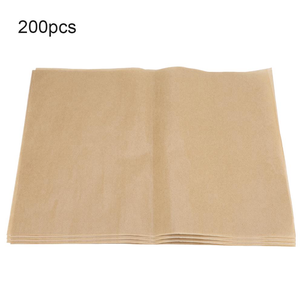 

200Pcs NOn stick Square BBQ Paper Baking Sheets Barbecue Foil Paper for Grill