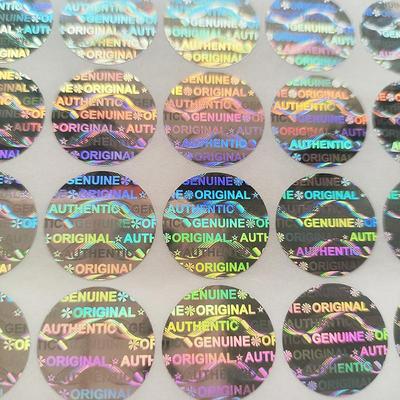 15mm Hologram Security Seal GENUINE AUTHENTIC ORIGINAL Label Sticker VOID Left If Tampered Holographic Impossible To Copy