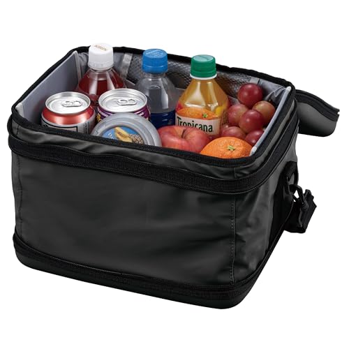 Captain Stag (CAPTAIN STAG) Super Cold Cooler Bag, 12L Capacity, Foldable, Matte Black, UE-643