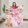 Littlest Pet Shop  Antklodės Super Šilta Spausdinta Pliaušinė Antklodė Berniukui Mergaitei Sofai Kėdei Lovai Flanelinė Paklodė Lovos Užvalkalas