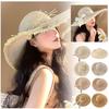 Big Brim Straw Hat Lightweight Sun Block Hat Fashion Beach Hat for Women