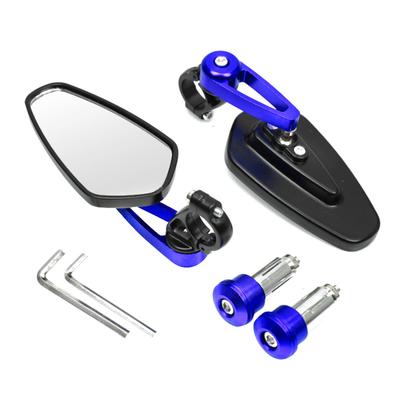 Universal 22MM Motorcycle Handlebar Rearview Mirror CNC Aluminum Alloy Material Personalized Decoration Modification
