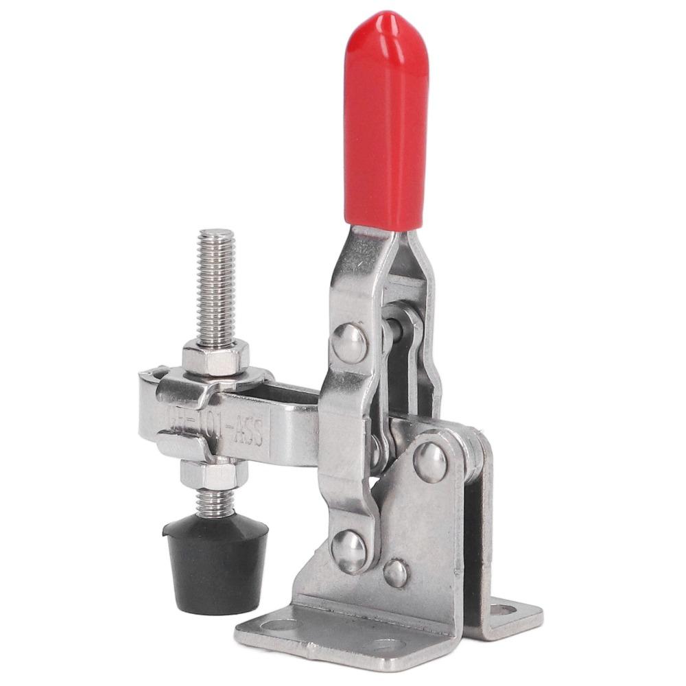 Silver Toggle Clamp Antislip Hand Clamp Tool Heavy Vertical Toggle Clamp  Household
