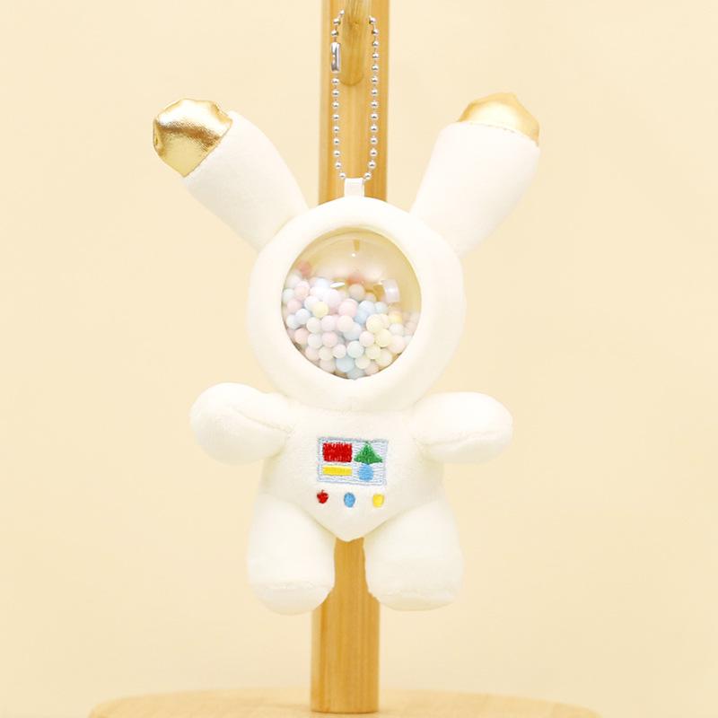 

Plush Lovely Astronaut Keychain Soft Space Bunny Doll Stylish Bag Accessory White Space Rabbit
