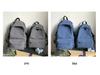 Women's Japanese & Korean Style Nylon Backpack - Solid Color, Lightweight, Fashionable for High School & College Students.