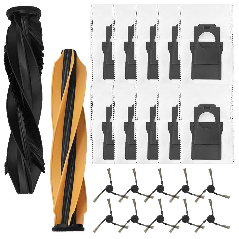 Staubsauger Zubehörset einschließlich Hauptbürsten, Staubbeutel Seitenbürsten für MOVA Z60 Ultra Walze Kompletter Saugroboter