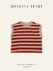 Customized Pure Cotton Striped Sleeveless Vest for Boys & Girls - Korean Style Summer Inner Wear T-shirt