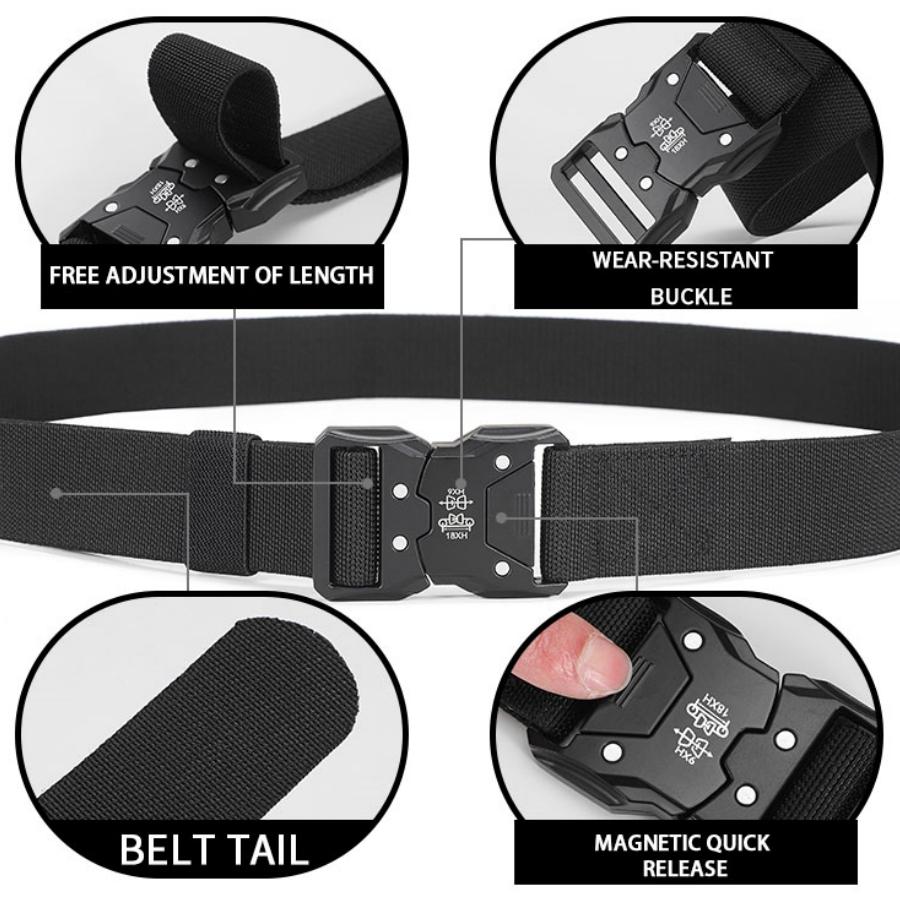 Tactical Belt Quick Release Elastic Belt Casual Tooling Training Belt Men's Trousers Belt