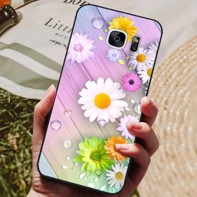 For Samsung Galaxy S7 Edge Silicone Case Cute Pattern Soft TPU Phone Cover For Samsung Galaxy S6 S7 S 7 Edge Back Cover Bumper