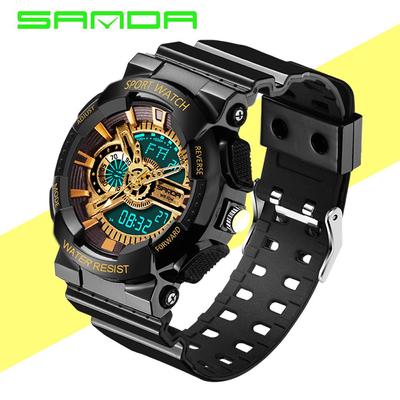Sanda Children's Electronic Watch Sports Leisure Outdoor Multifunctional Waterproof Electronic Watch Male Student
