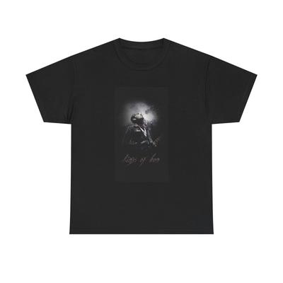 T-shirt Kings of Leon grafica vintage retro rock Unisex Maglietta Pesante in Cotone
