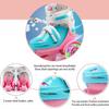 Kids Quad Roller Skate Roller Skates 3 Point Balance Roller Shoes for Girls Boys with Adjustable Size Double Brakes Luminous Wheels