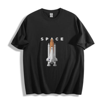 Maglietta Lancio Space Shuttle - Elegante Viaggio Cosmico Unisex