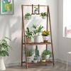 Solid Wood Balcony Flower Stand