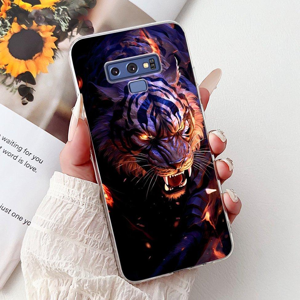 Clear For Samsung Note9 Case Cute Cat Fashion Luxury Painted Soft Cover Phone For Samsung Galaxy Note 9 Case SM-N9600 SM-N960F