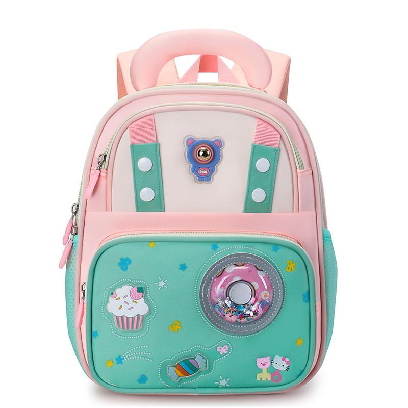 Preschool Kids Backpack With Anime Patterns For Children Breathable Nylon And Light Load