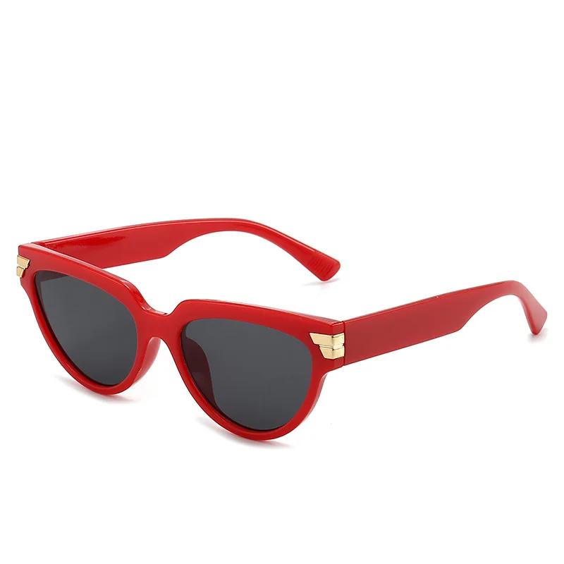 Classic Retro UV400 Sunglasses Rivet Decoration UV Resistant for Women Men Travel Beach Party
