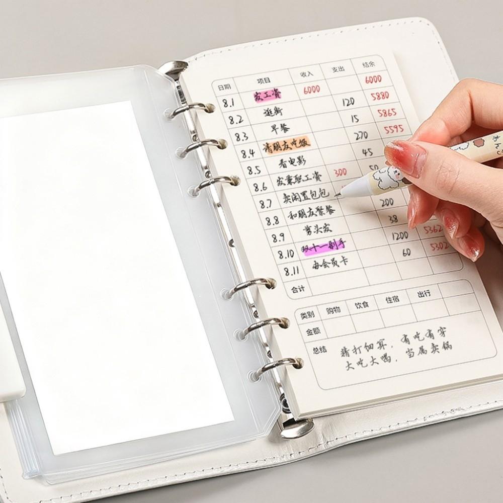 Waterproof Money Saving Challenge Large Capacity Savings Binder Money Saving Book  Financial Tool