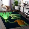 1pc Squidward Flashlight Chair Mat - Anime Cartoon Design, Non-Slip Carpet for Office and Home Decor, Suitable for All Seasons.A006