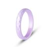 3mm Thin Stackable Ceramic Ring Women Black White Pink Green Purple Plain Wedding Band Promise Pinky Ring Hypoallergenic Jewelry