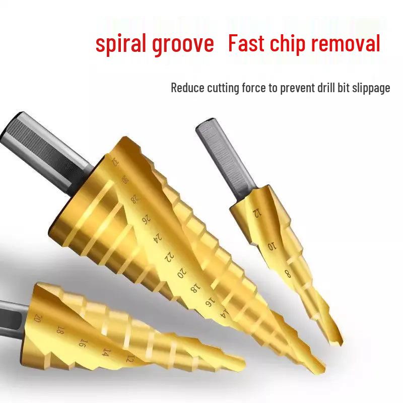 High Hardness Stainless Steel Step Drill Bit for Metal Hole Drilling
