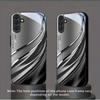 Sleek Metallic Wave Fashion Phone Cases Carcasa Glass Coque Fundas for Samsung Galaxy S26 S25 S24 S23 S22 FE Ultra Plus Phone