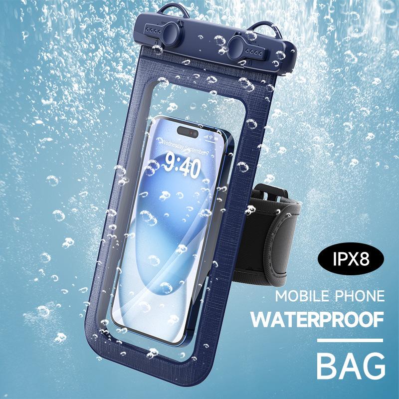 Waterproof Phone Case Pouch Universal Screen Compatible Swimming Underwater Phone Bag Touch Neck Hanging Rafting Diving Pouch