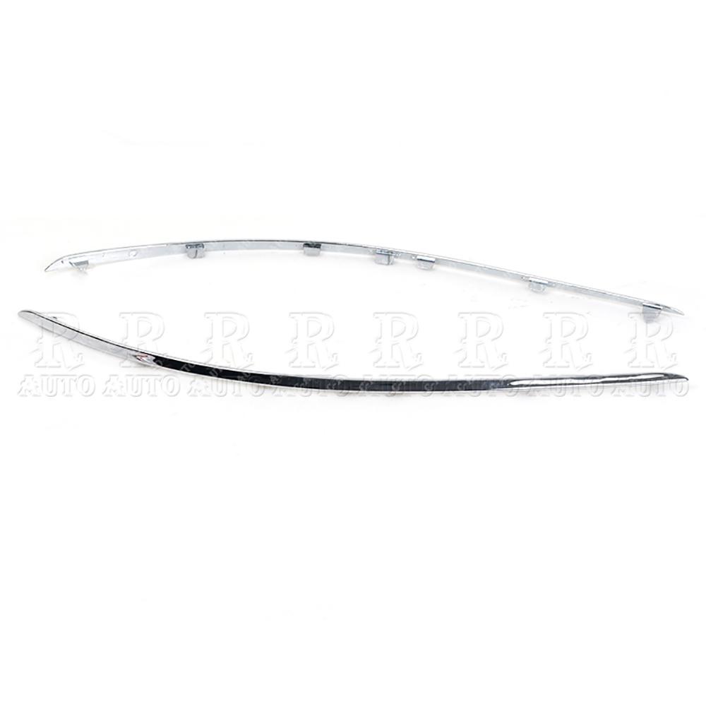 PMFC 2048850821 2048850721 Front Bumper Chrome Trim Molding For Mercedes-Benz W204 C300 C350 2008 2009 2010 2011 Car-styling