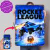 Rocket League Copertina Gioco Lattina Poster Arte da Parete Personalizzata Segnali Metallici Retro Vintage per Stanza dei Fan Targa Personalizzata Accessori Bar