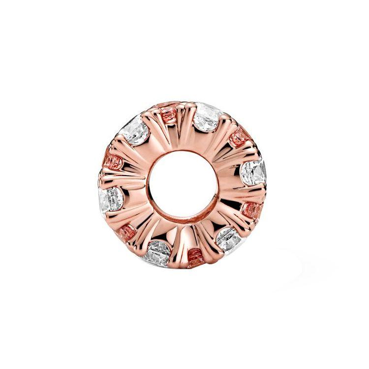 Pandora Transparent With Pink Sparkling Charm Women Jewelry 788487C01