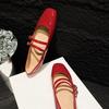 Fashion Double Belt Strap Mary Janes Woman Lolita Ballets Shoes Ladies Japanned Leather Flats Female Round Toe Brides Wedding Ballerinas