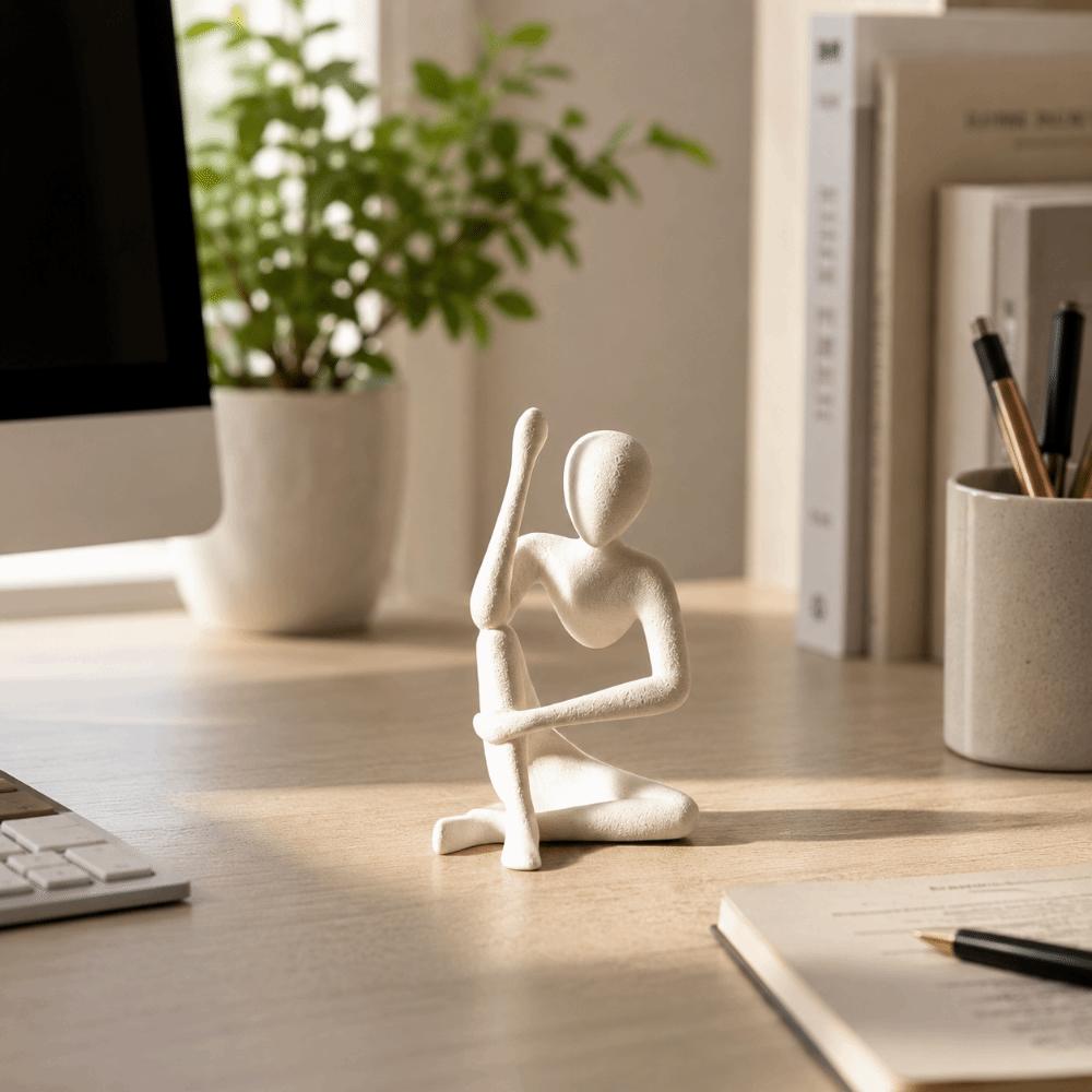 3D Printed Desktop Ornaments Abstract Flower Vase Thinker Sculpture  Art Collectible