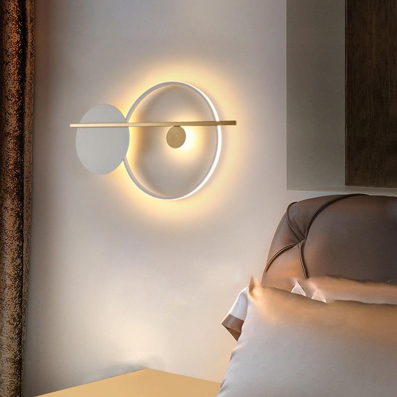 Nordic led line wall lamp minimalist wall hanging lamps for living bedroom decoration Interior furniture luxury art lighting