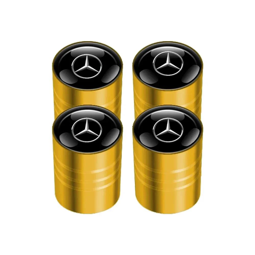 Naklejka Samochodowa 2025 Gorąca Do Mercedes Benz 4 szt. Nakładki na Zawory Kół Samochodowych i Opon Do Mercedes Benz W203 W204 W205 W 206 W21