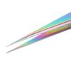 Professional Straight Nail Art Tweezers Stainless Steel Pointed Eyelash Extension Tweezers