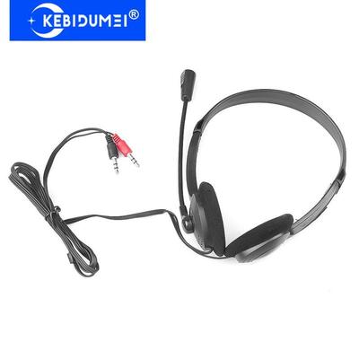 3,5 mm kabelgebundener Gaming-Kopfhörer mit HD-Mikrofon, 3,5 mm Stecker, Mikrofon, VoIP-Headset, Skype für PC, Computer, Laptop