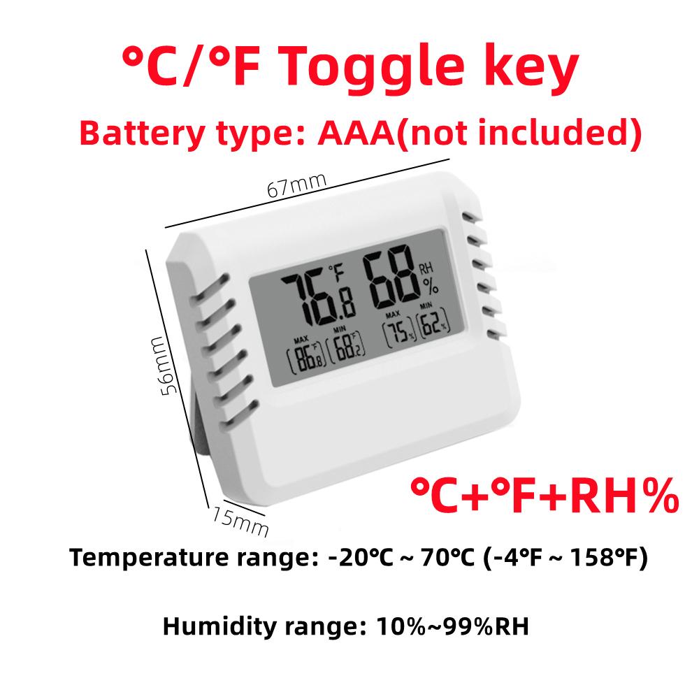 Mini LCD Digitales Thermometer Hygrometer Innenraumtemperatur Feuchtigkeitsmesser Sensor Messgerät Wetterstation