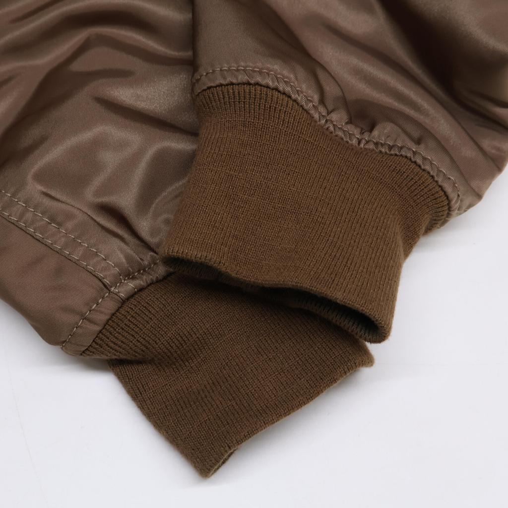 VALENTINO [Good Condition/Domestic Regular] 1V3CIL658MK Nylon Reversible MA-1 Bomber Jacket 48 Brown/Khaki (Camouflage)Used