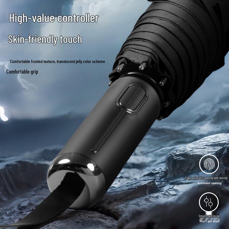 Vikbart paraply för dubbelt bruk: Kompakt, högkvalitativt solskydd och skydd vid solsken eller regn