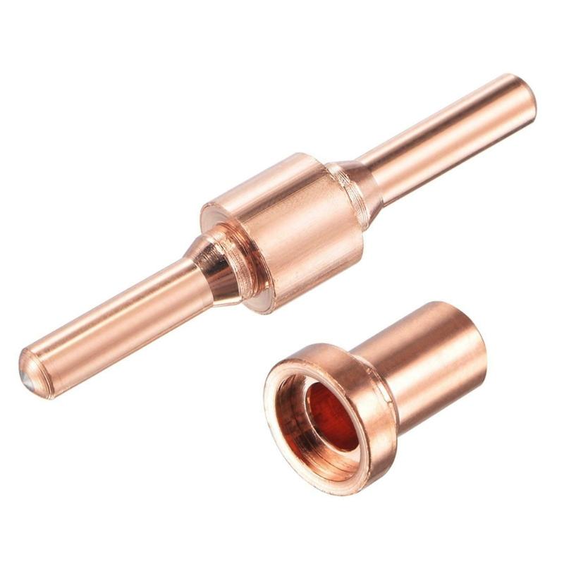Extended Long Tip Electrode & Plasma-Cutter Nozzles Consumable Kits For CUT-40 LGK-40 PT-31 Plasma-Cutting Torch Fitting